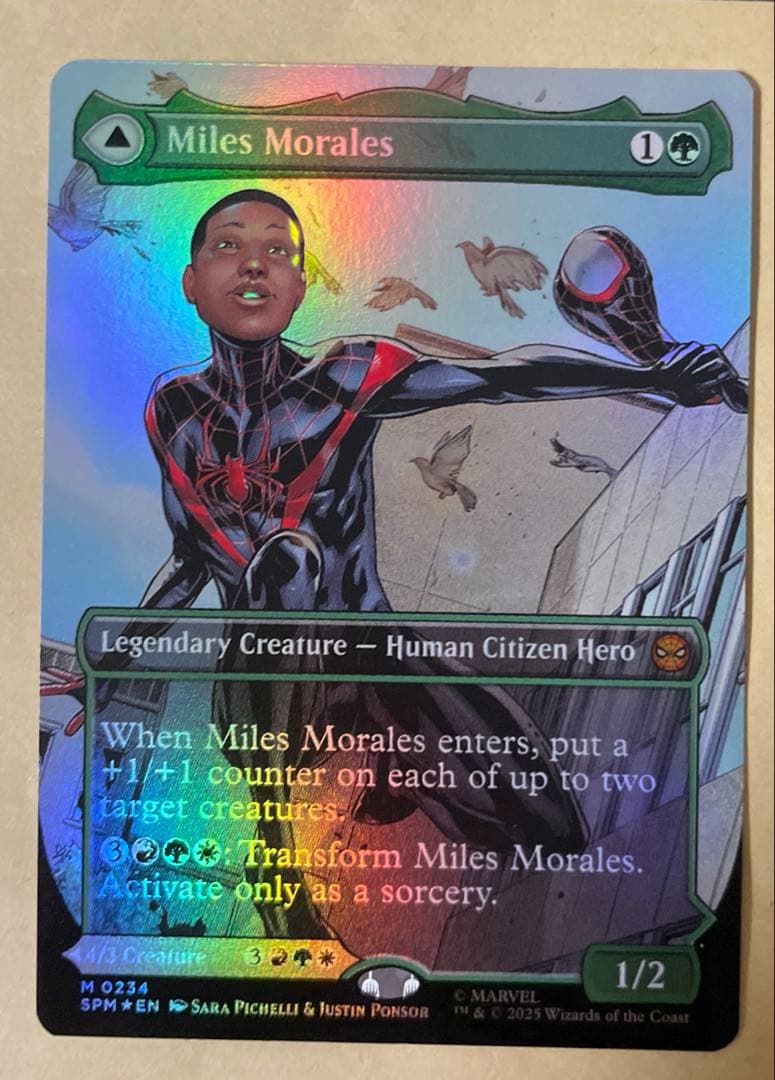 mtg マイルズ・モラレス アルティメット・スパイダーマン 英語　foil