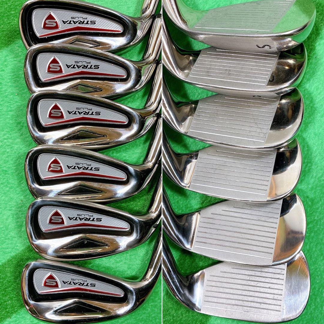 【左利き用・初心者OK】STRATA メンズゴルフクラブセット 10本