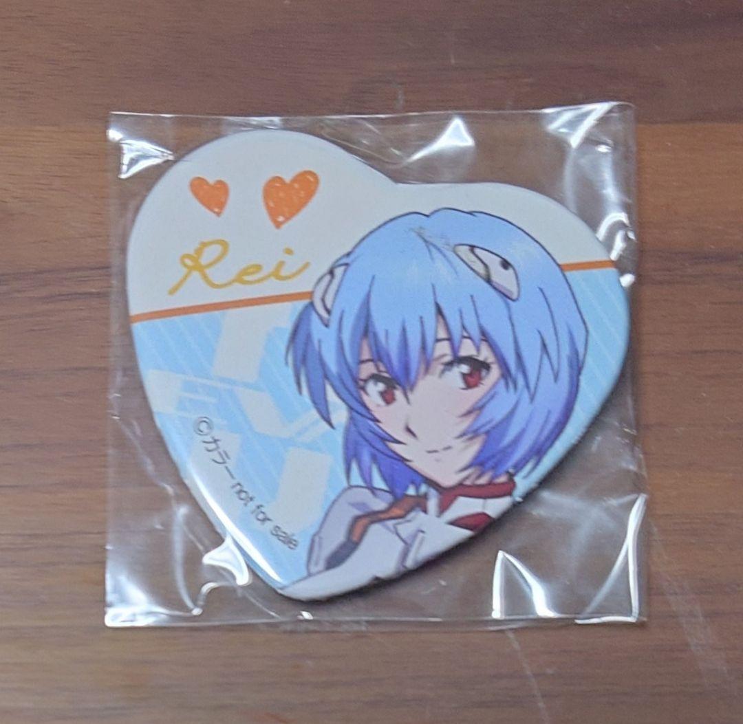 エヴァ 綾波レイ ハート缶バッジ バレンタイン