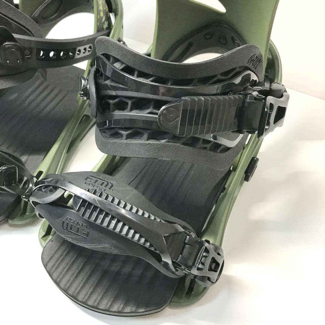 【良品】FLUX GS ビンディング 花柄 オリーブグリーン フラワー S/M