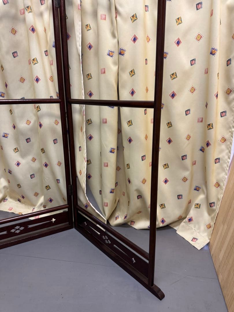 衣紋掛け 昭和レトロ 着物掛け　木製 衣桁　洋服掛け　折り畳み式　和