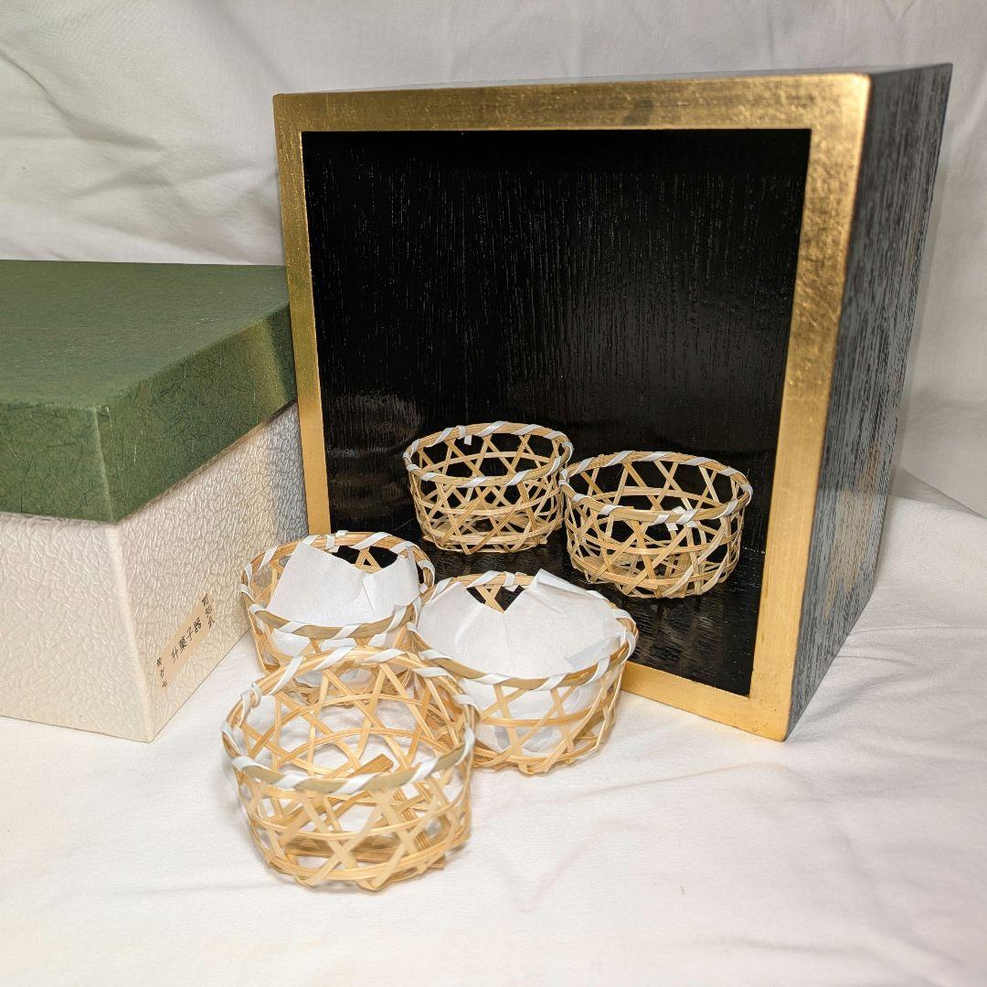 別注品 干菓子器 吉祥紋 宝づくし 菓子器 桝　節分