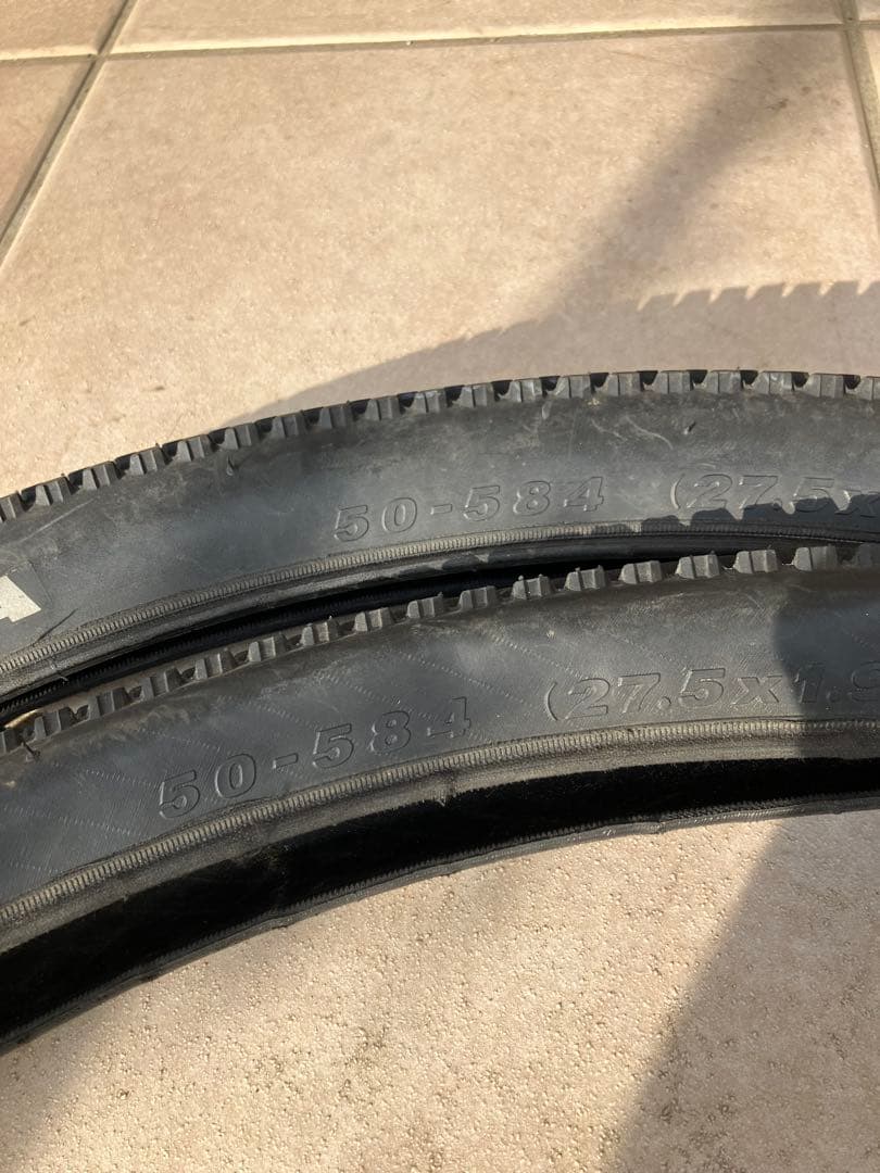 27.5 mtb ディスクホイール　650bとケンダのタイヤ、チューブ2本セット