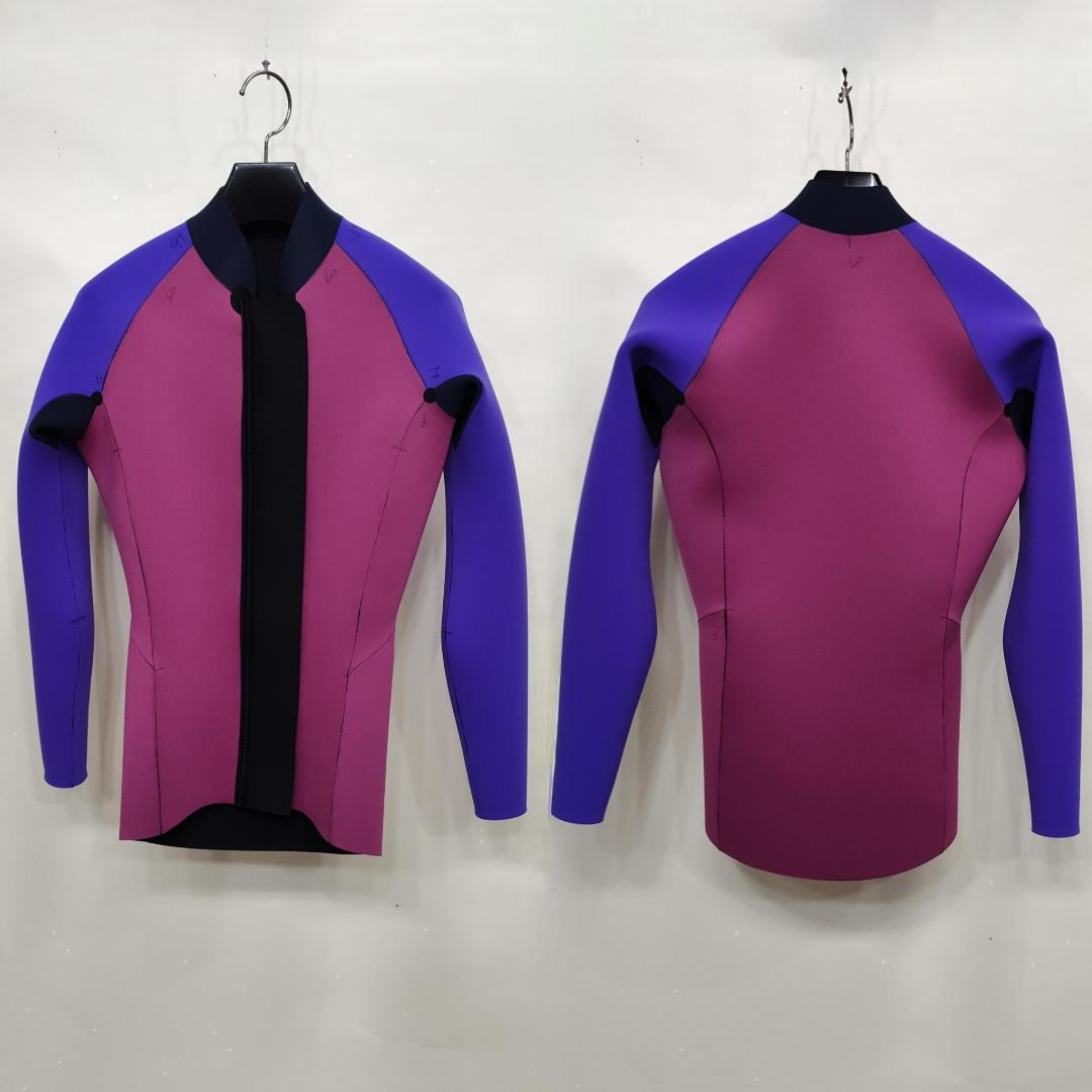 新品☆ジャージ2mmフロントジップ長袖タッパー　XLサイズ　ウェットスーツ