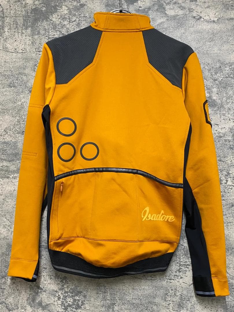 イザドア Isadore 長袖 サイクルジャケット オレンジ 黒 M 裏起毛