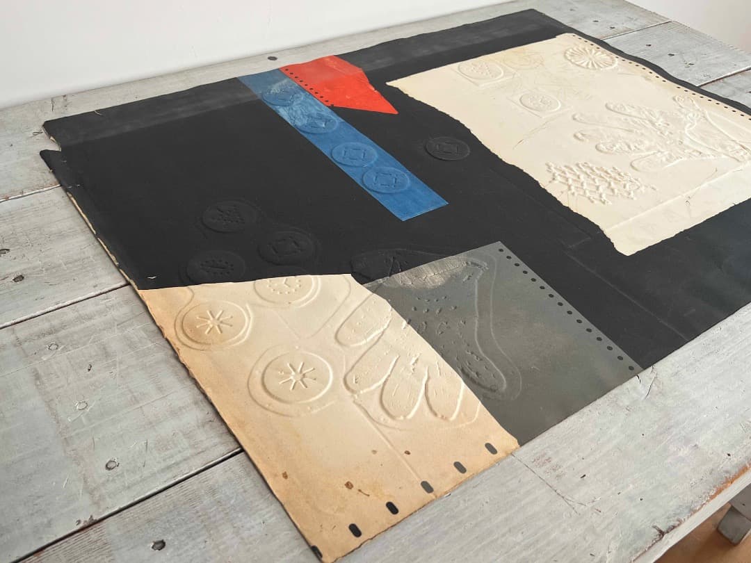 【希少】アントニー・クラーベ① 「手袋と記号」 カーボンランダム/エンボス