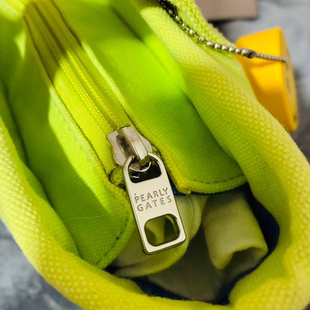 パーリーゲイツ　ニコちゃん　総柄　アート　刺繍　PG カートバッグ　ロゴプレート