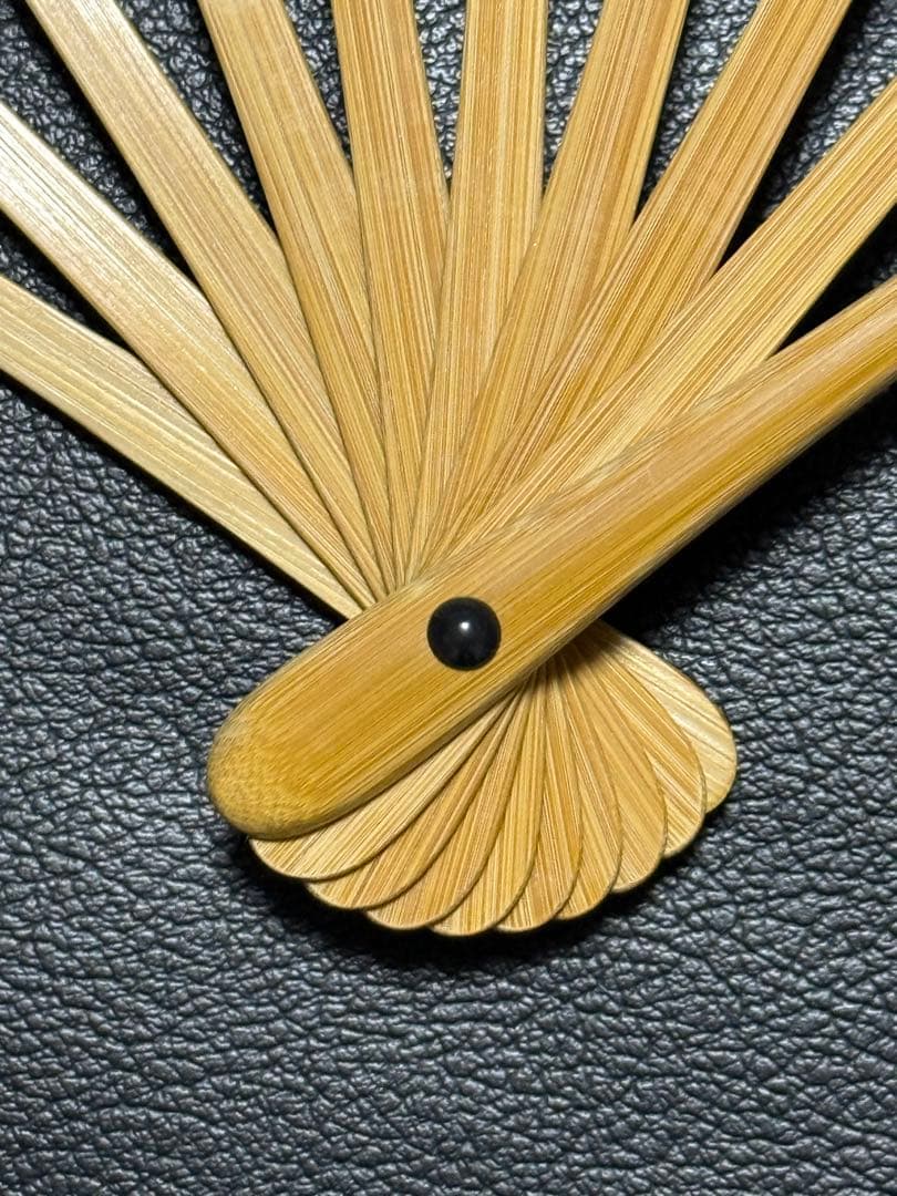 扇子　33.3cm 十松屋福井扇舗　金もみ　桜　観世水　仕舞扇　能楽　着物