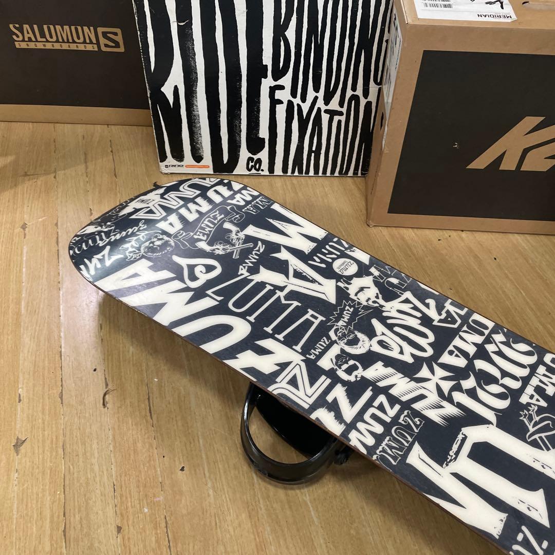 ZUMA×IGNIO　キッズスノーボードセット　バイン付4点セット　130㎝