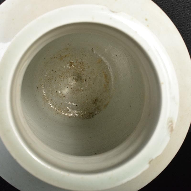 瀬戸焼　古瀬戸染付　巌手製　荒波文　花瓶　M　R7275F