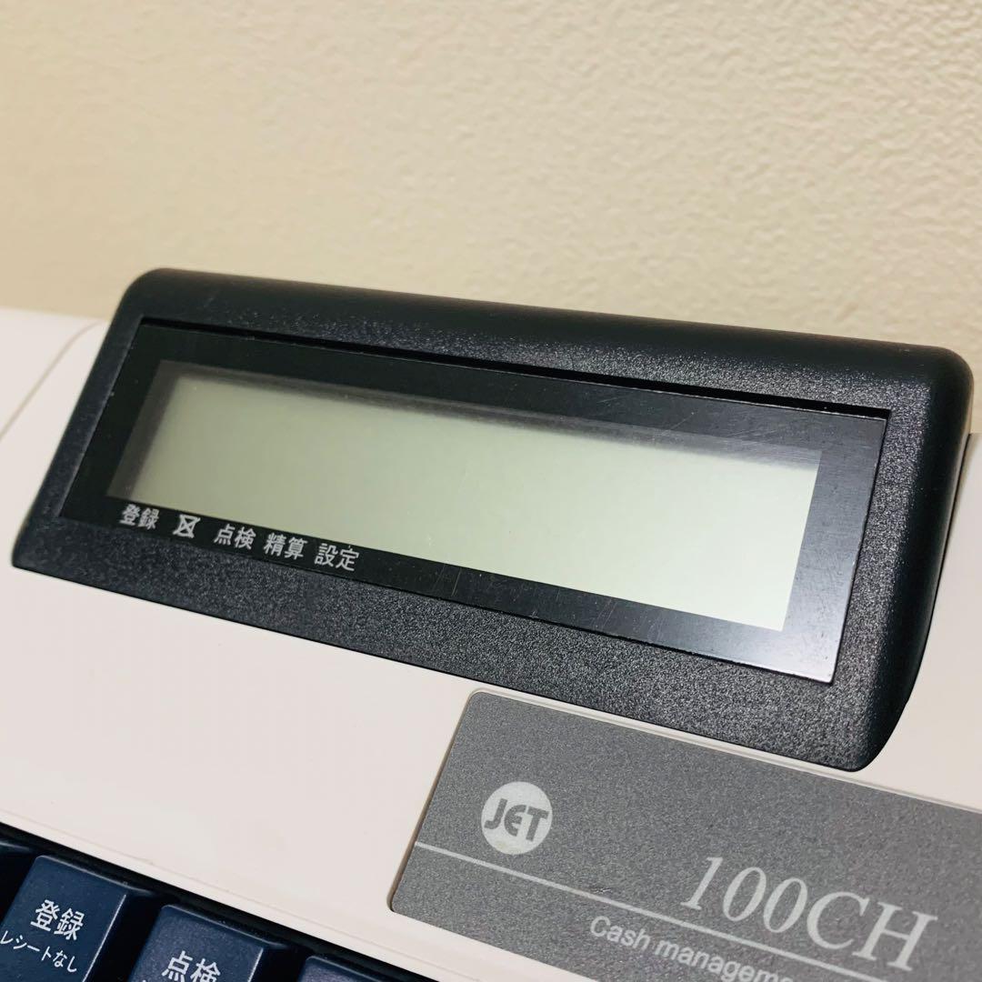 【未使用級】CLOVER クローバー JET-100CHR 鍵付　ロール紙付