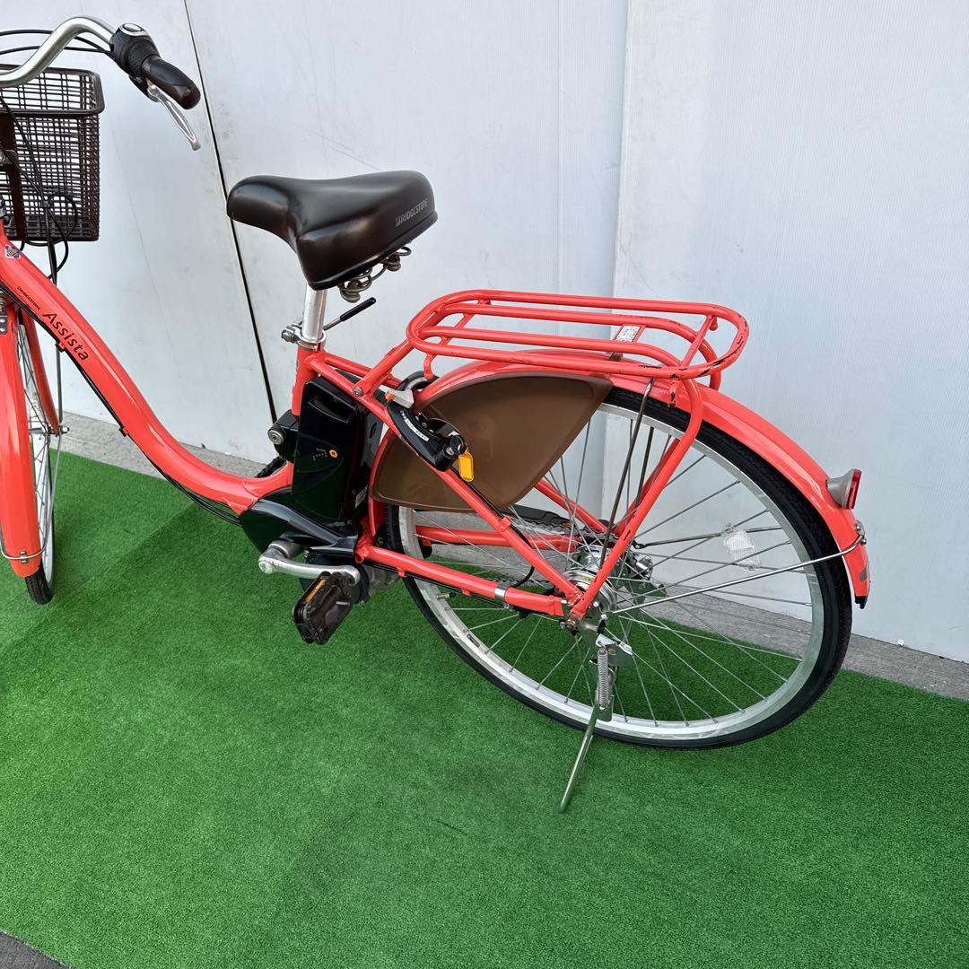 ブリヂストン電動アシスト自転車26インチ オレンジ