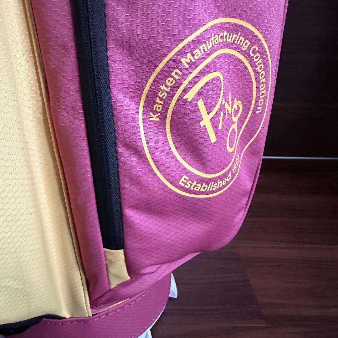 希少 ピン PING CB-P225 限定 マルーンゴールド キャディバッグ