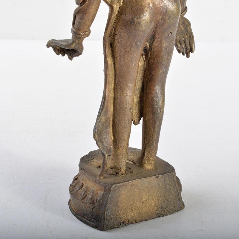 仏教美術　古銅鍍金　チベット仏　仏像　置物　V　R4580