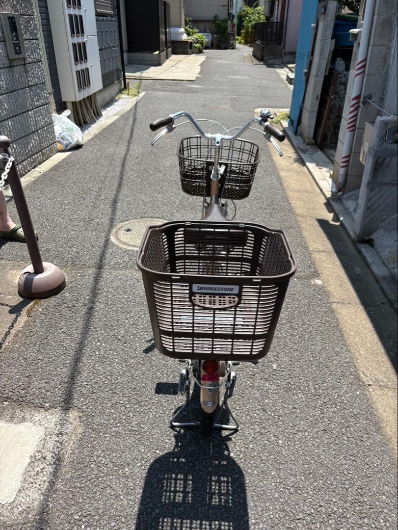 ブリヂストン自転車 本体 バスケット2つ付き