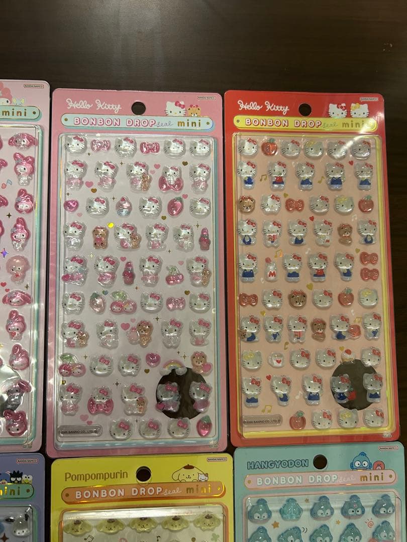 ボンボンドロップシール　サンリオmini 8種コンプセット