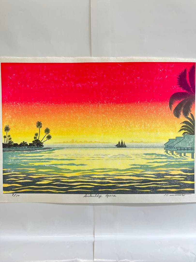 木版画 『Silently Opera』