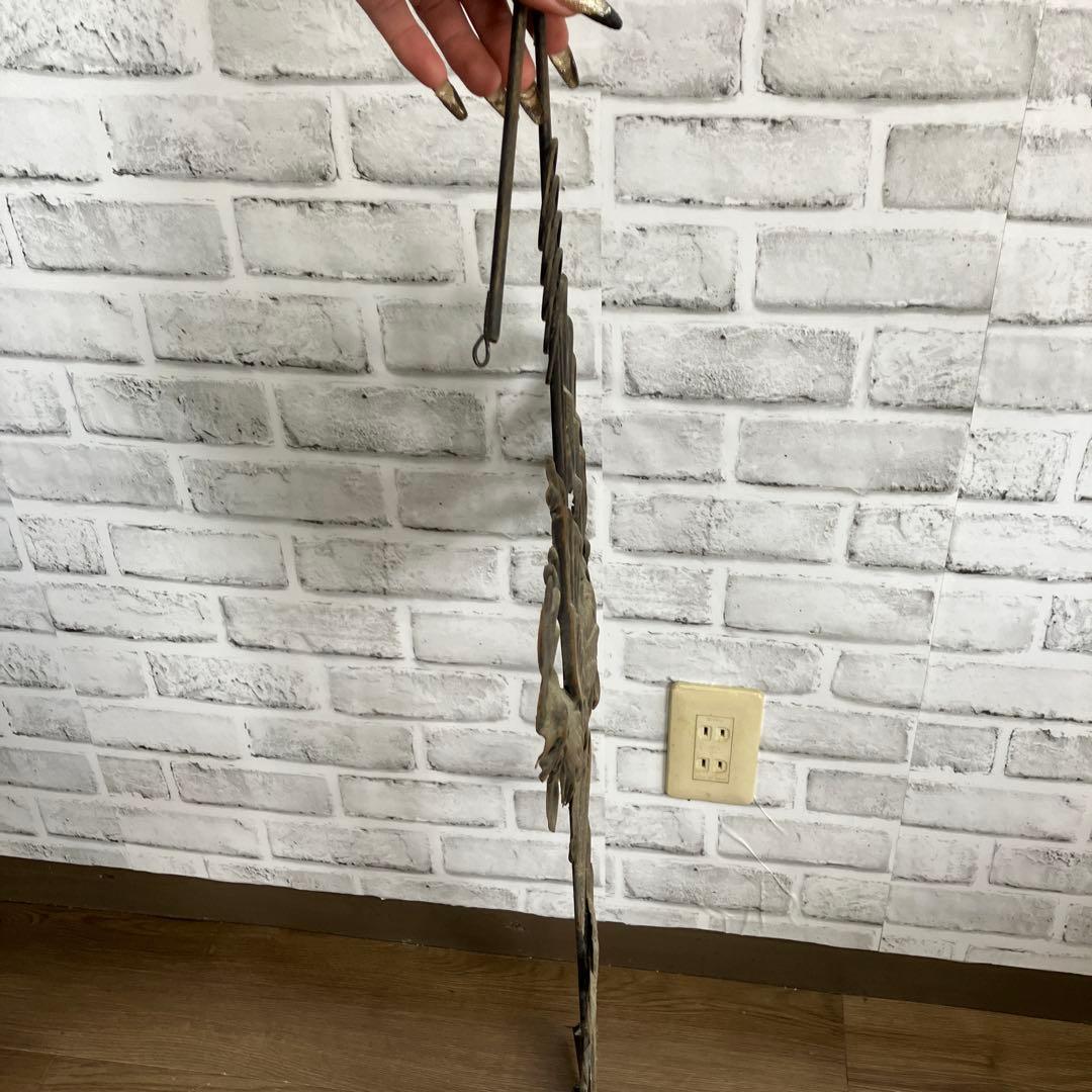 4F 希少 神戸 異人館モチーフ 風見鶏 オブジェ 置物 ヴィンテージ調