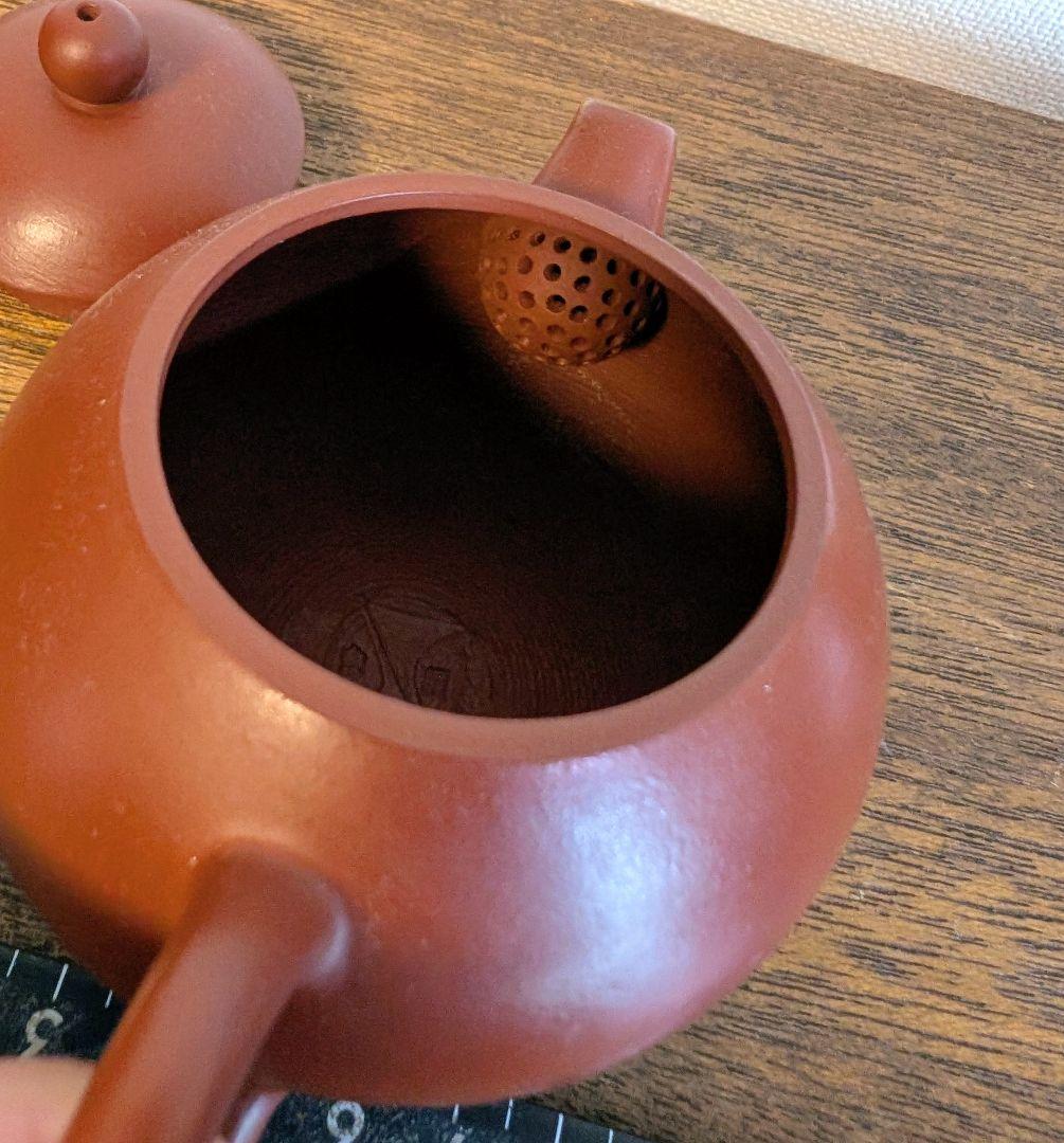 王金川　中国宜興　朱泥急須　紫砂茶壷作家　未使用シール付き　茶道具　茶器