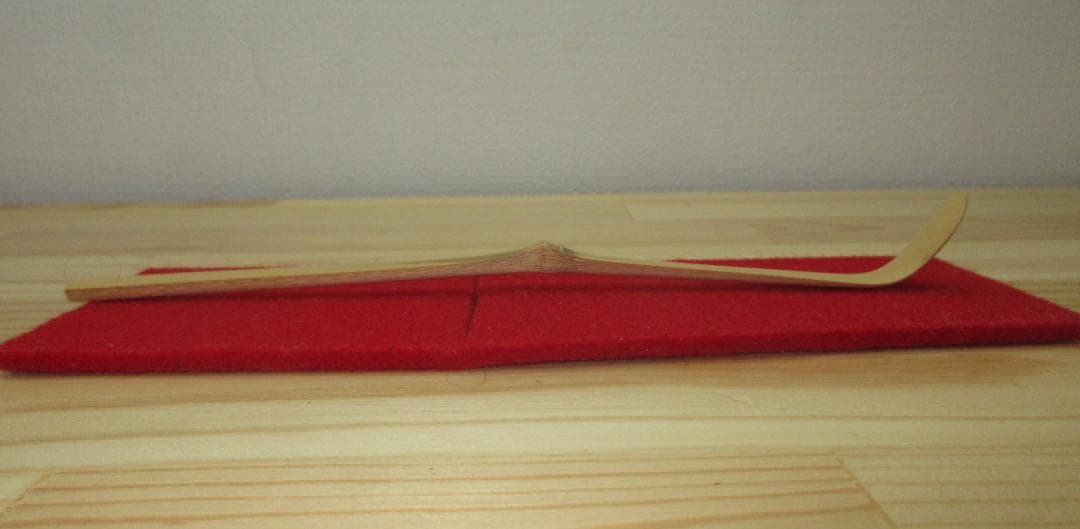 送料込【逢絢亭・新品】茶道具 茶杓 浸竹 「鳴子」福本積応書付 宗篤作 共箱入り