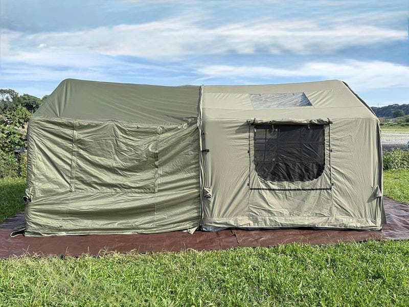 オ*ス様 美品！大型エアーテント インフレータブルテント ポリコットン 拡張テン