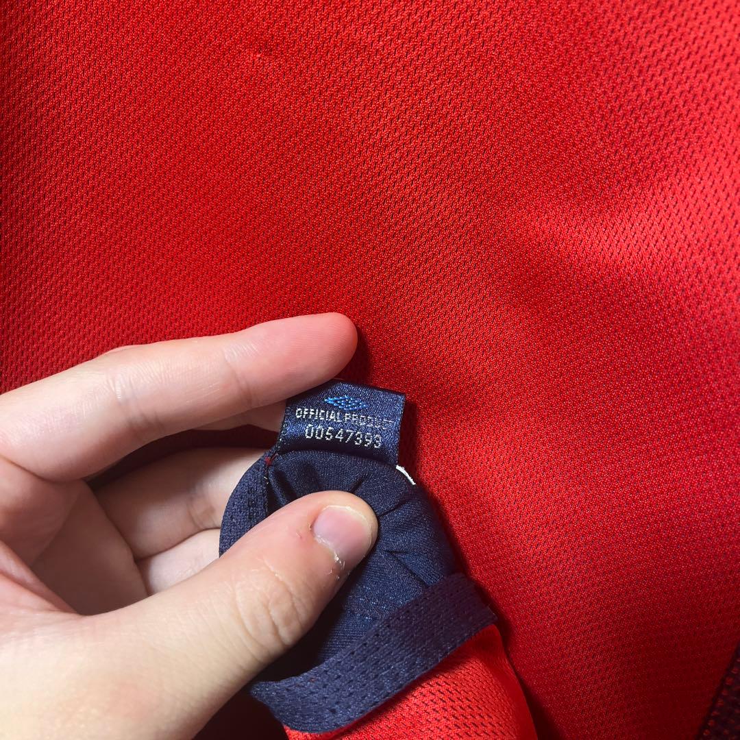 イングランド2002 W杯 長袖 ベッカム＃7アルゼンチン戦マッチデイ入り