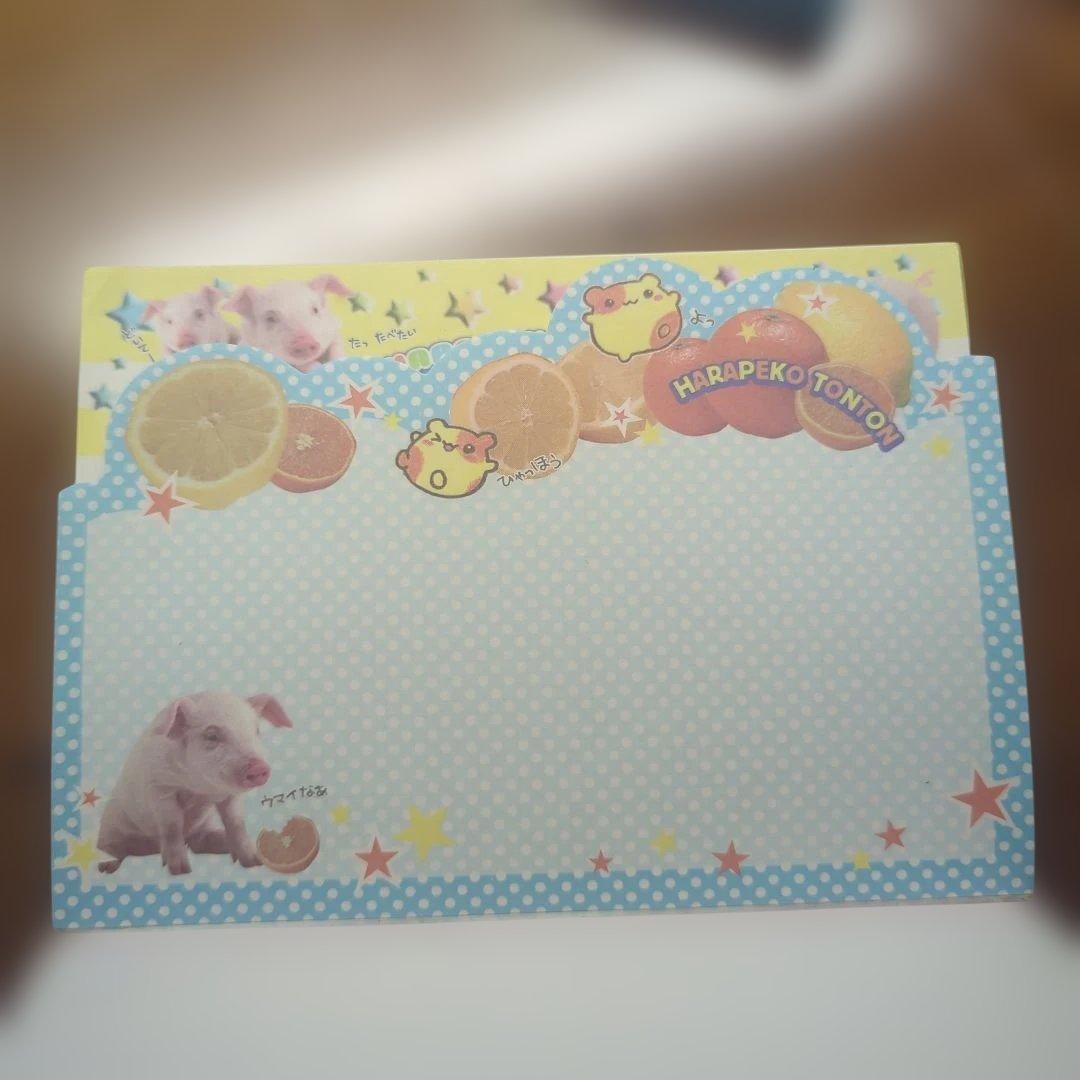 はらぺことんとん　メモ帳　平成レトロ　女児　中古　難あり