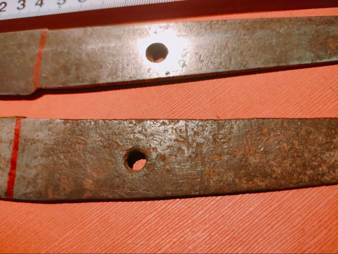 残欠刀 合法サイズに切断済 三品 アウトドア 工作用 研ぎの練習