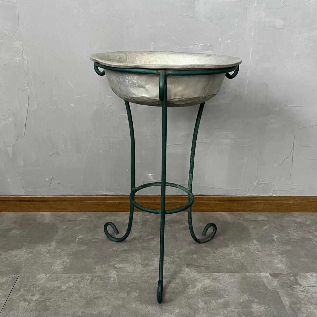 アンティーク アイアン 医療用 手洗いスタンド フラワースタンド 花台