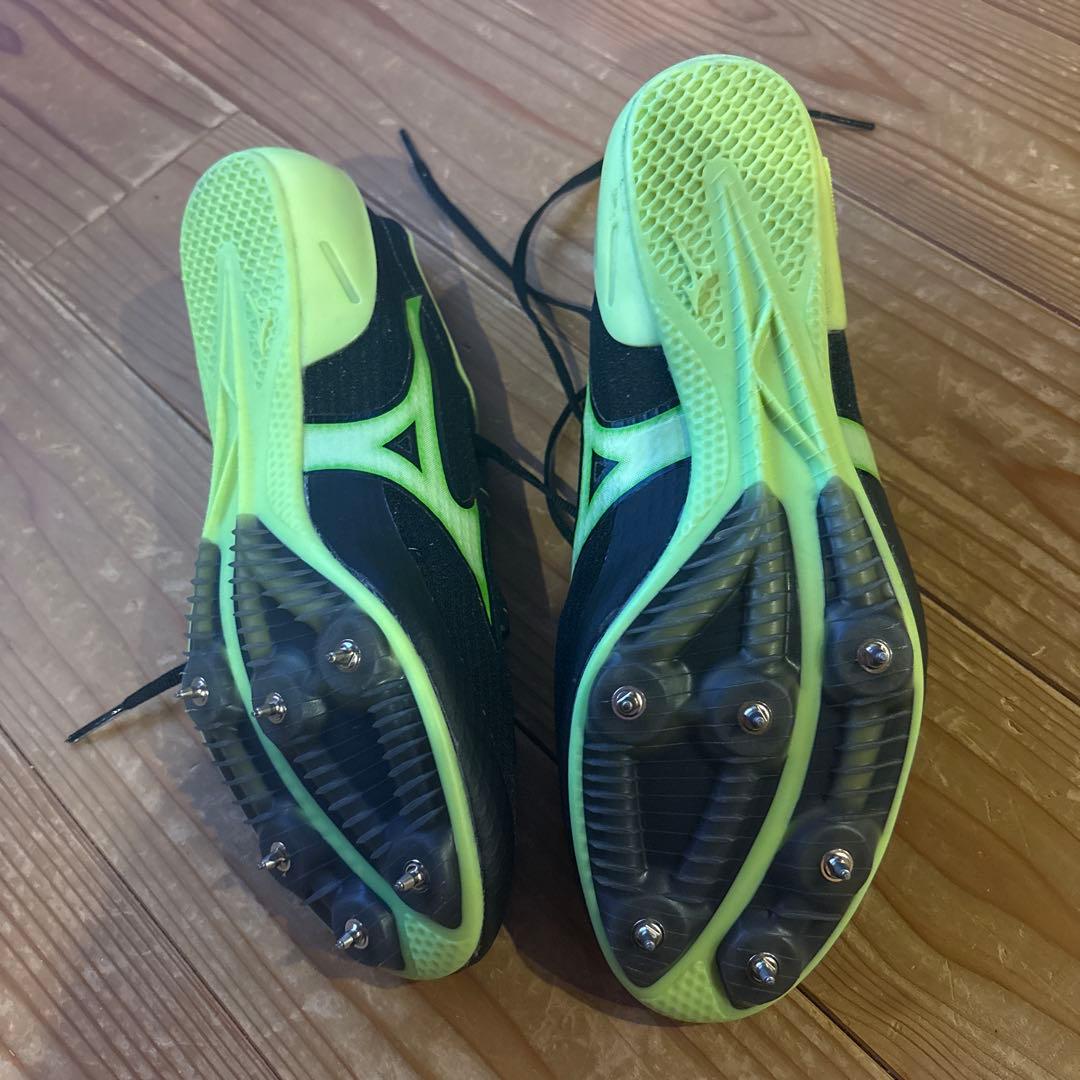 Mizuno スパイクシューズ ブラック/ライム　FLV1223 26センチ
