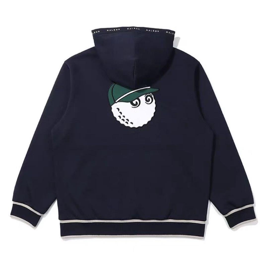 1点のみマルボンゴルフ パーカー トレーナーメンズネイビーLサイズ
