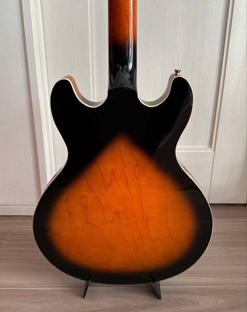 (中古) セミアコ　エレキギター (メーカー不明)サンバースト