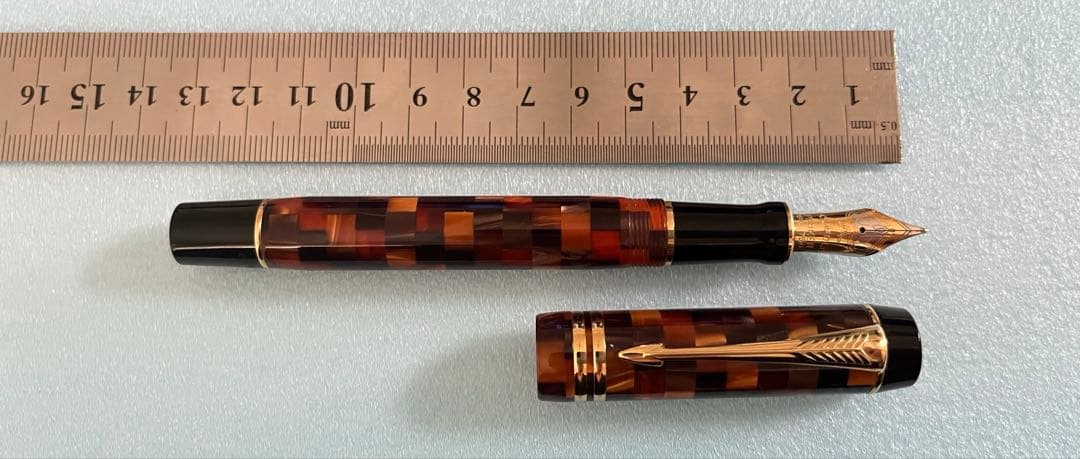 【希少】パーカー　デュオフォールド　センテニアル　チェックアンバーGT