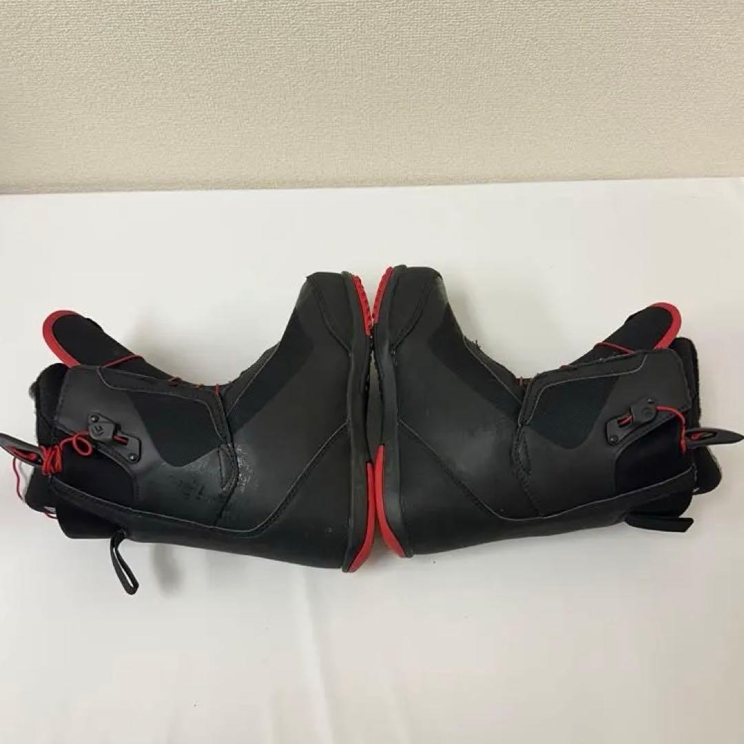 FLUX スノーボードブーツ 女性用 ブラック/レッド 23.0cm