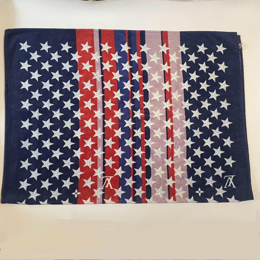 極美品✨ルイヴィトン タオルブランケット ビーチラグ 膝掛け モノグラム スター