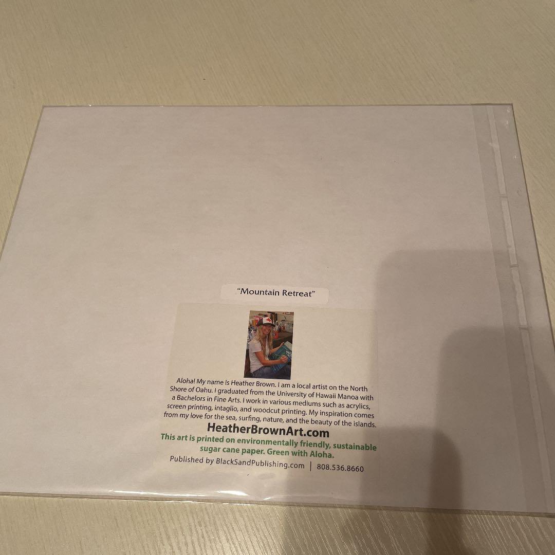 (最終値段)ヘザーブラウン　アート　絵　mountain retreat