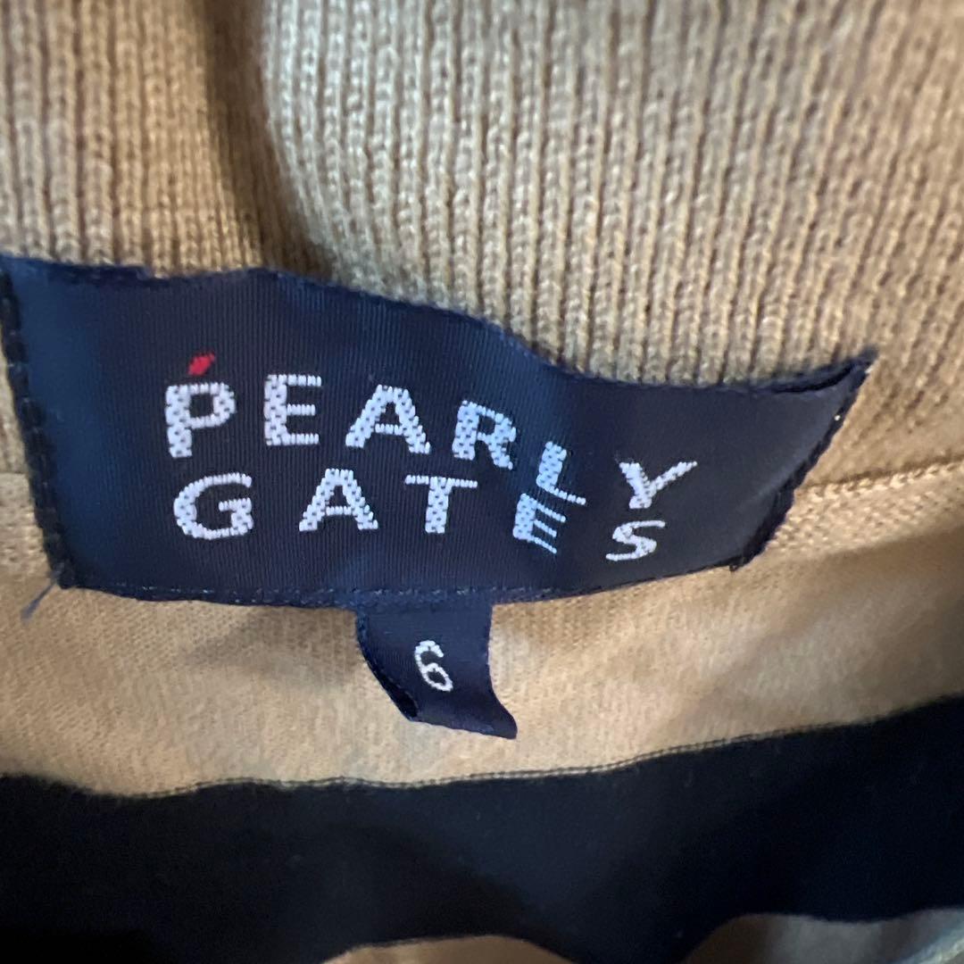 PEARLY GATES ストライプポロシャツ