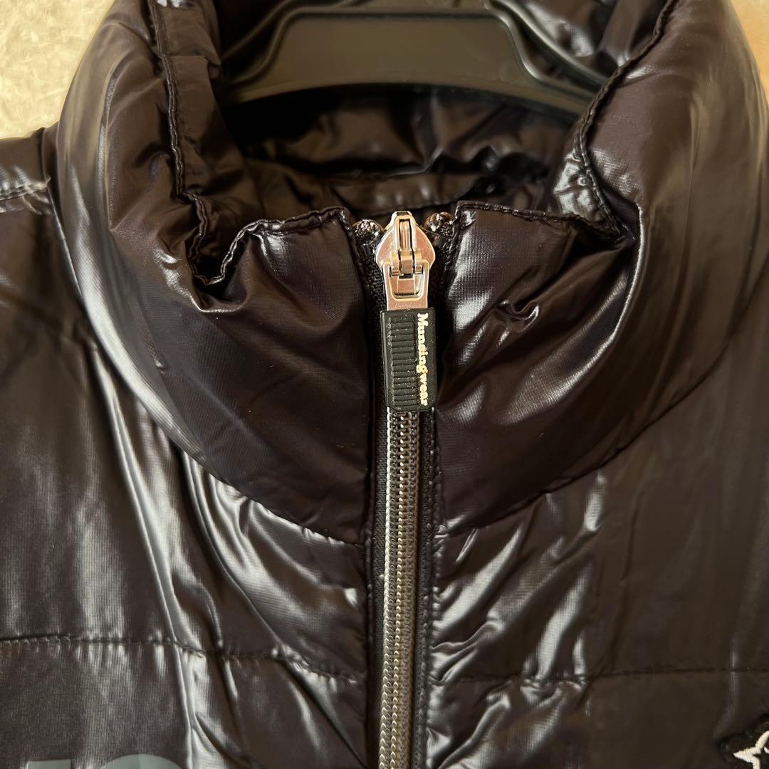 Munsingwear ダウンベスト　フルジップ　黒　Mサイズ