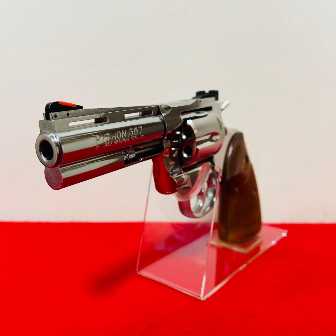 タナカ　コルトパイソン　ステンレスフィニッシュ　4インチ　ガスガン