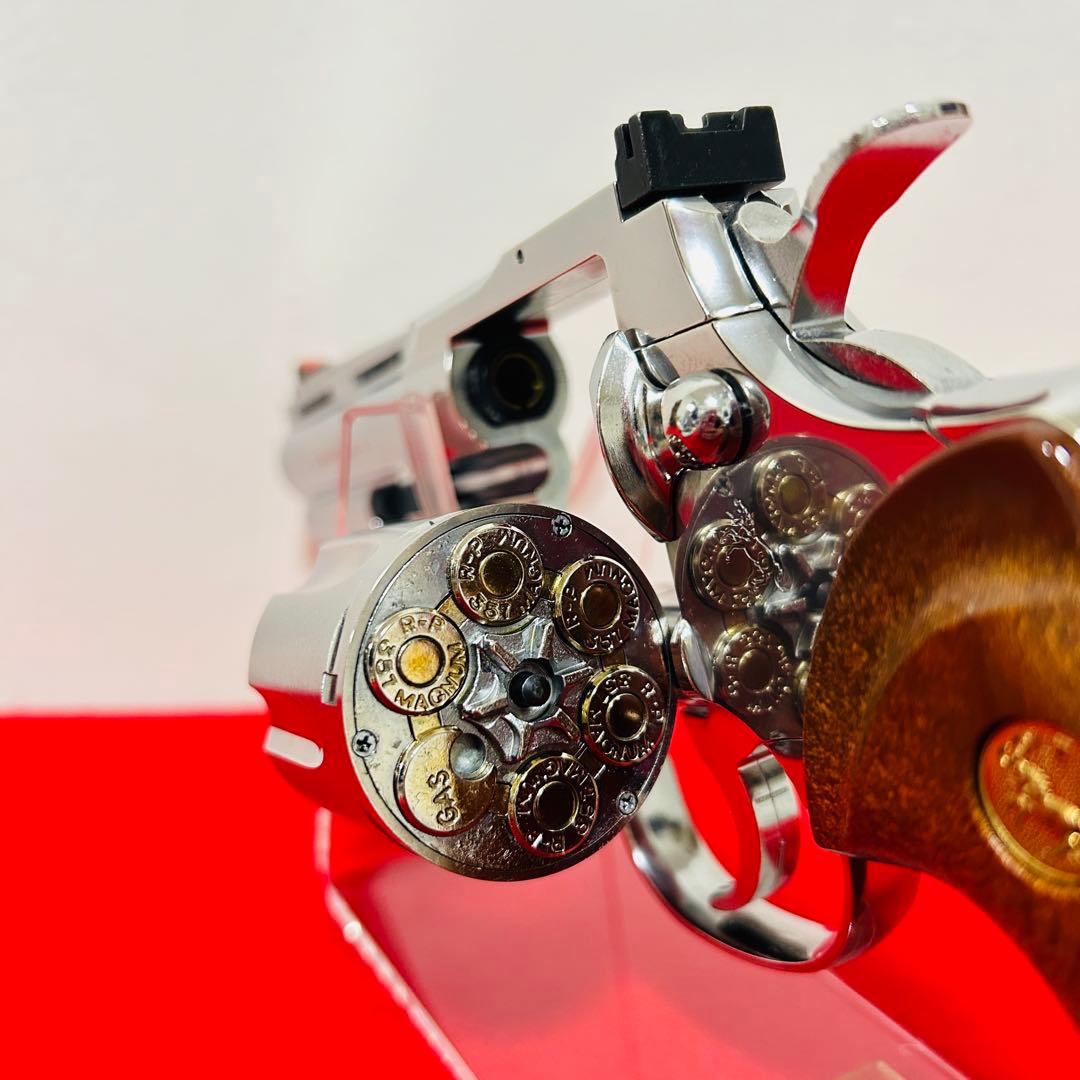 タナカ　コルトパイソン　ステンレスフィニッシュ　4インチ　ガスガン