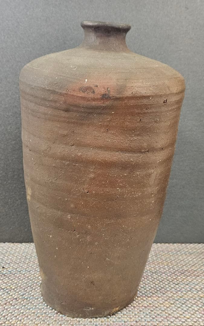 東南アジア古陶磁器系　琉球古陶系　 南蛮壺　花入れ　茶道具　茶器　高27.2cm