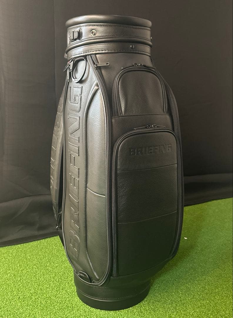 BRIEFING GOLF 限定完売品　シュリンクレザーキャディーバッグ　本革