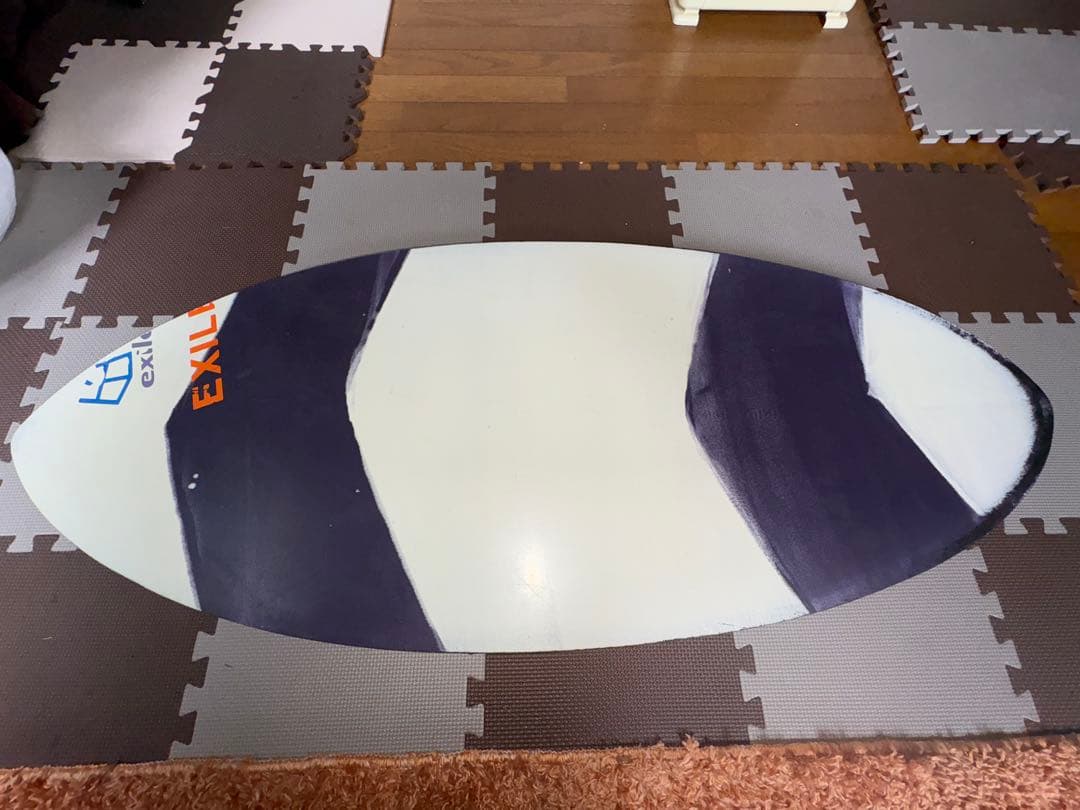 EXILE スキムボード、ホワイト パープル