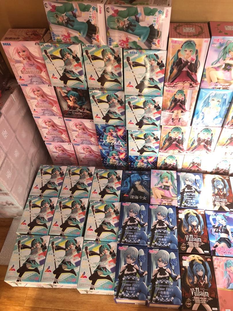 初音ミク　フィギュア　ぬースト　青薔薇　ヴィラン　39 朝顔　66個