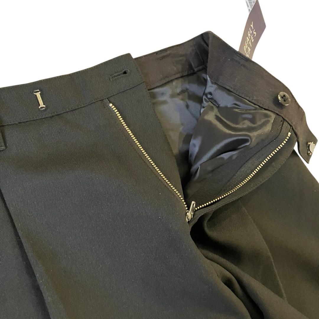 【新品タグ付き】パーリーゲイツ　ハーフパンツ　ロゴ　ブラック　ウール