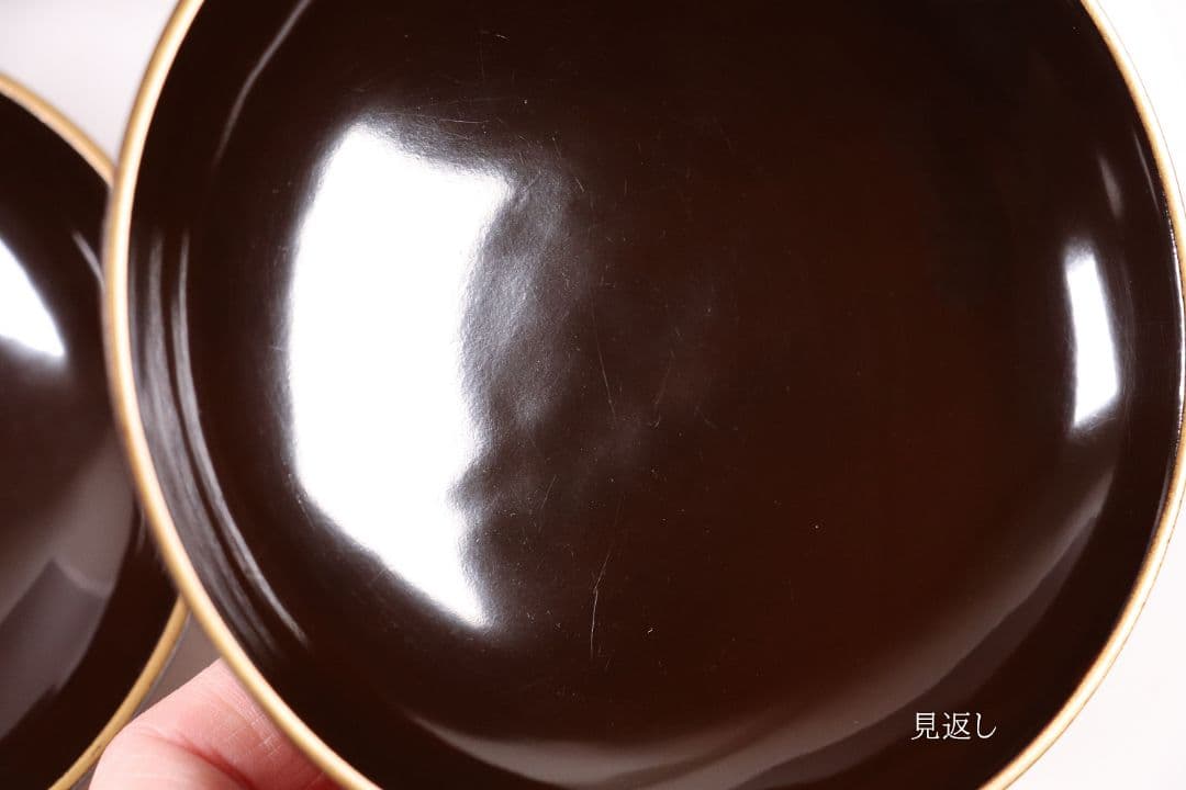 CL50 時代輪島塗 梅金蒔絵 黒塗椀 二客 木製漆器 漆芸 茶懐石