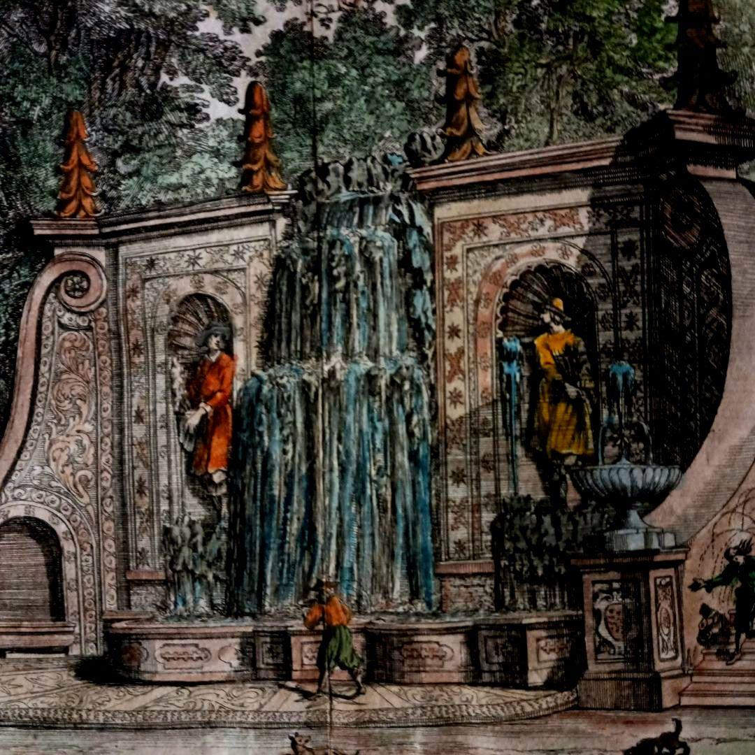 お値下げ　古典版画　1685年　FALDA 「Villa Frescada」