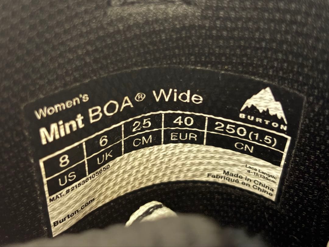 BURTON バートン スノーボードブーツ 25cm