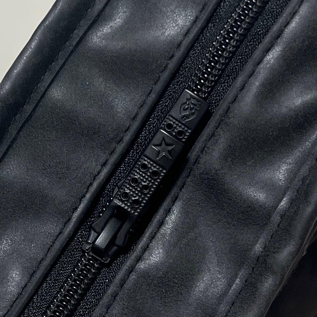 美品 RUSSELUNO ラッセルノ カートバッグ レザー パデッド 黒