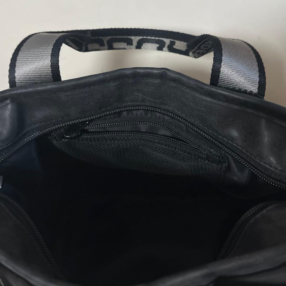 美品 RUSSELUNO ラッセルノ カートバッグ レザー パデッド 黒